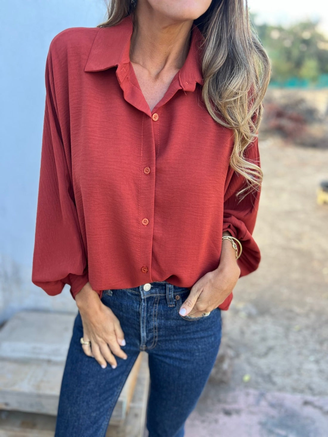 RitaMoretti Blouse met Pofmouwen