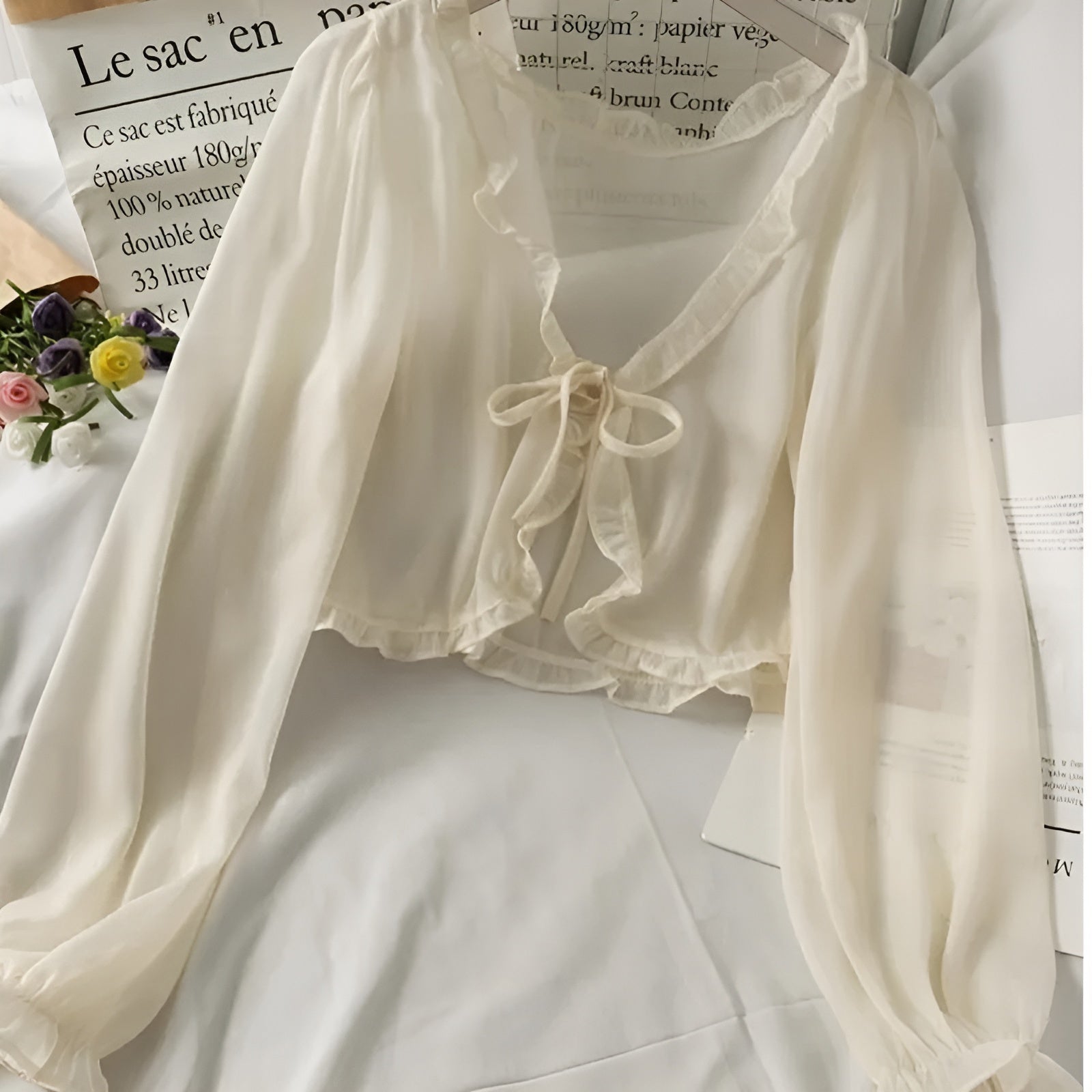 Celeste – Elegante Dames V-Hals Voorjaarsblouse