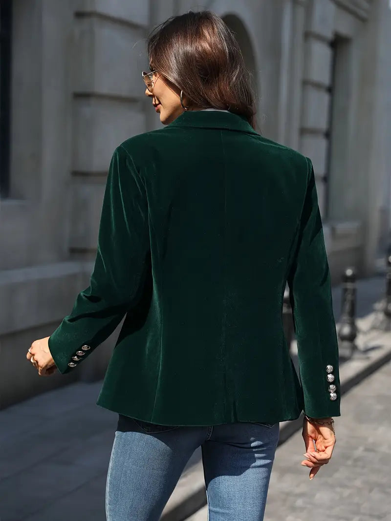 Shane – Fluwelen Getailleerde Dames Blazer