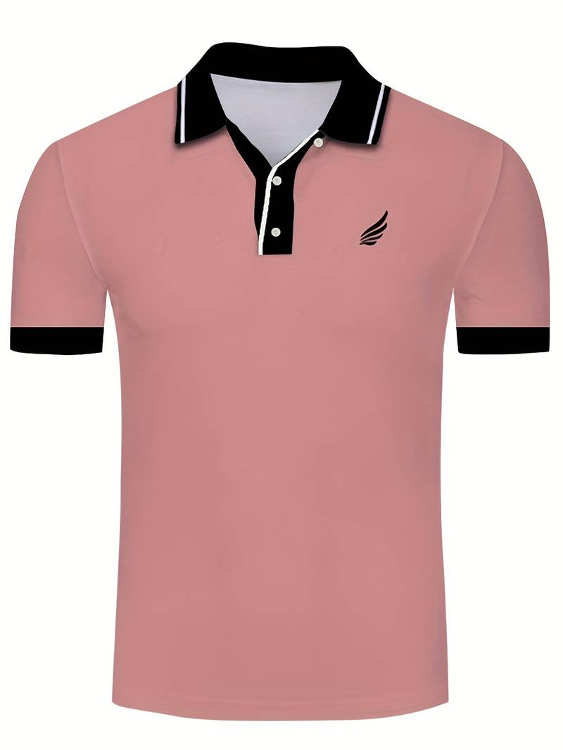 Luca – Heren Polo met Effen Kleur en Casual Look