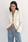 SofiaBarone Strik Blouse Voor Vrouwen