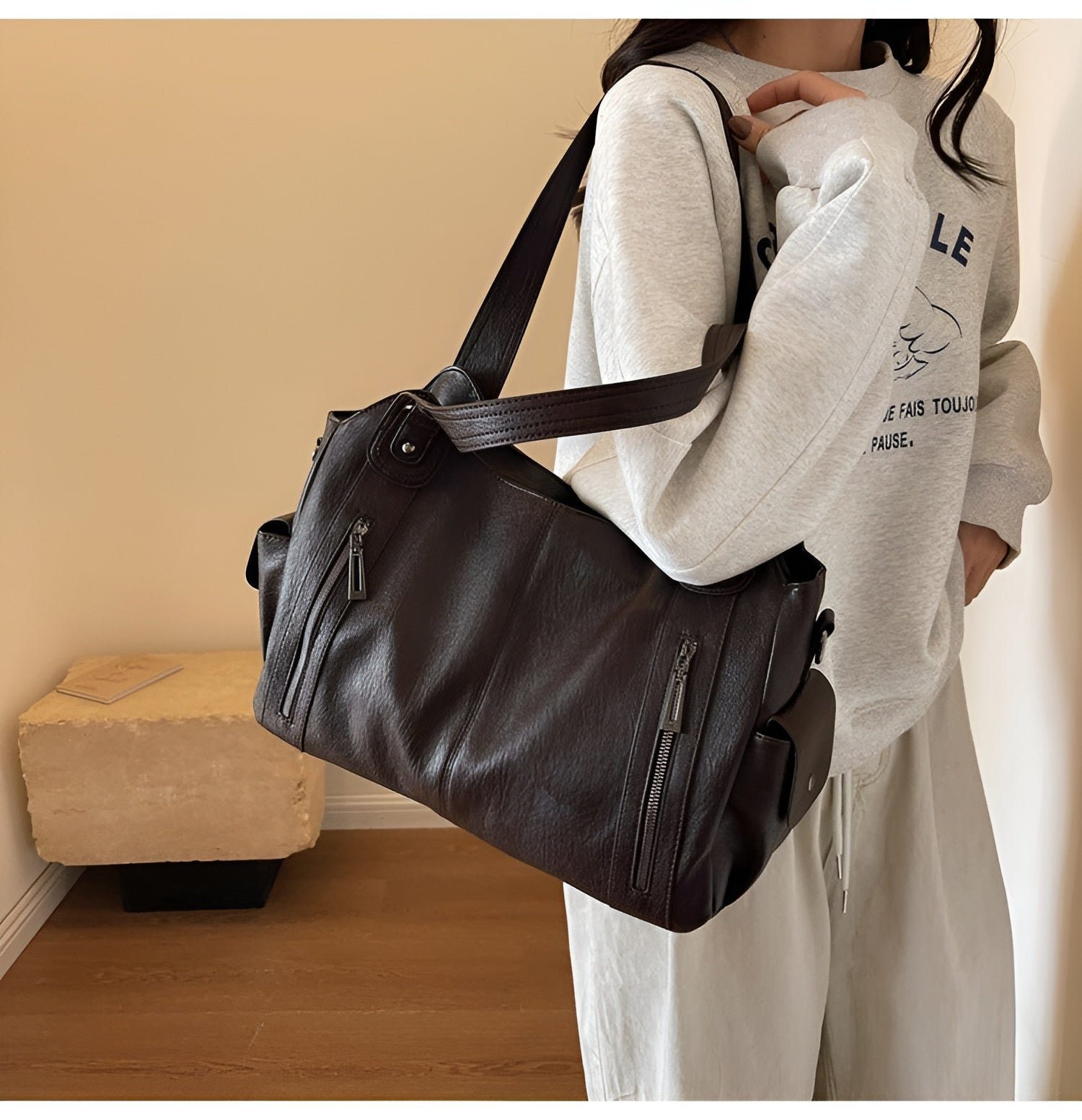 Amélie – Elegante Leren Dames Tote Bag