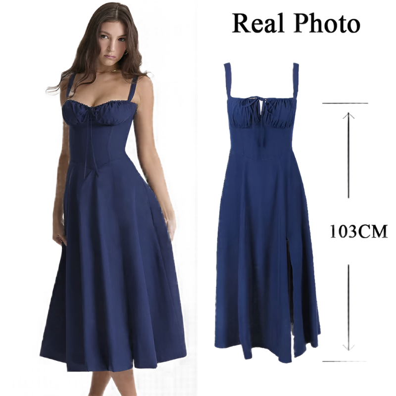 Clara – Bloemen Zomerjurk met Strikdetail voor Dames