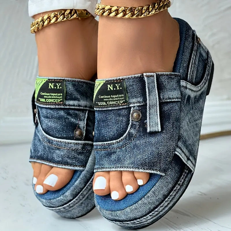 ModaBlu™ Denim sandalen