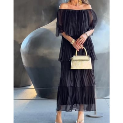 MatteoVerdi Chiffon Cake Maxi Jurk