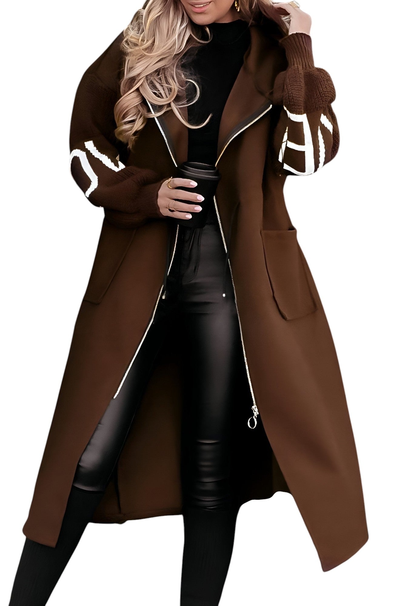 Shana – Dames Hooded Elegante Coatigan