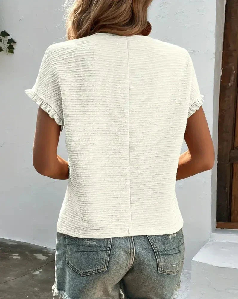 Flora – Lichte Dames T-Shirt van Katoen