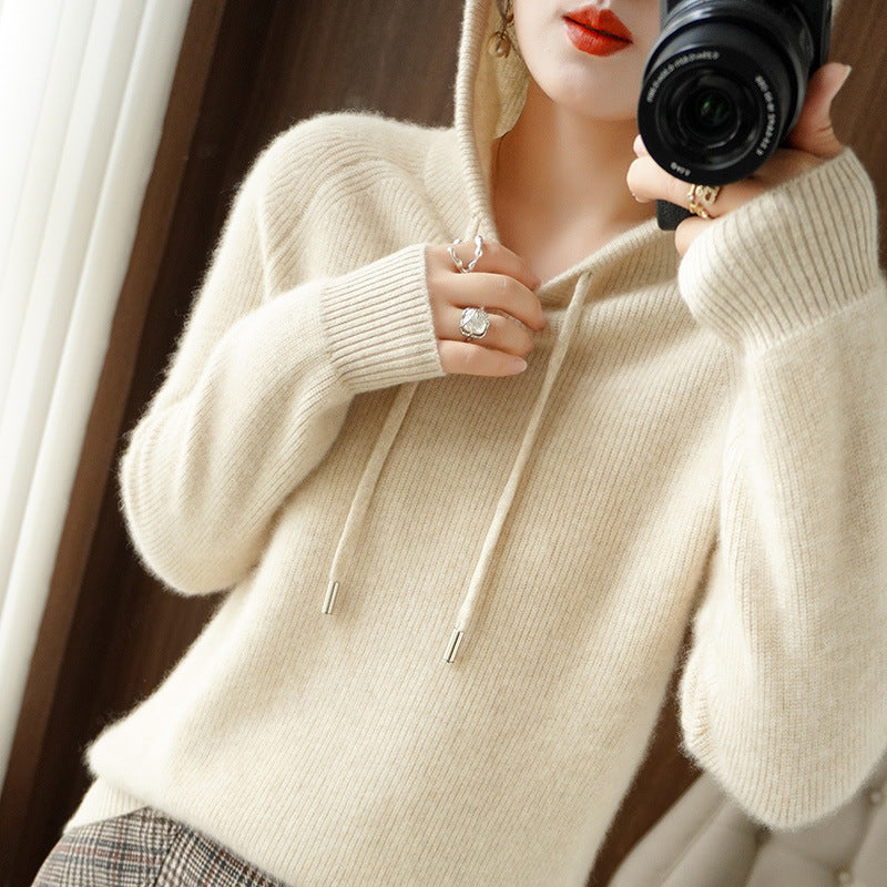 Sophia – Luxe Cashmere Hoodie voor Dames