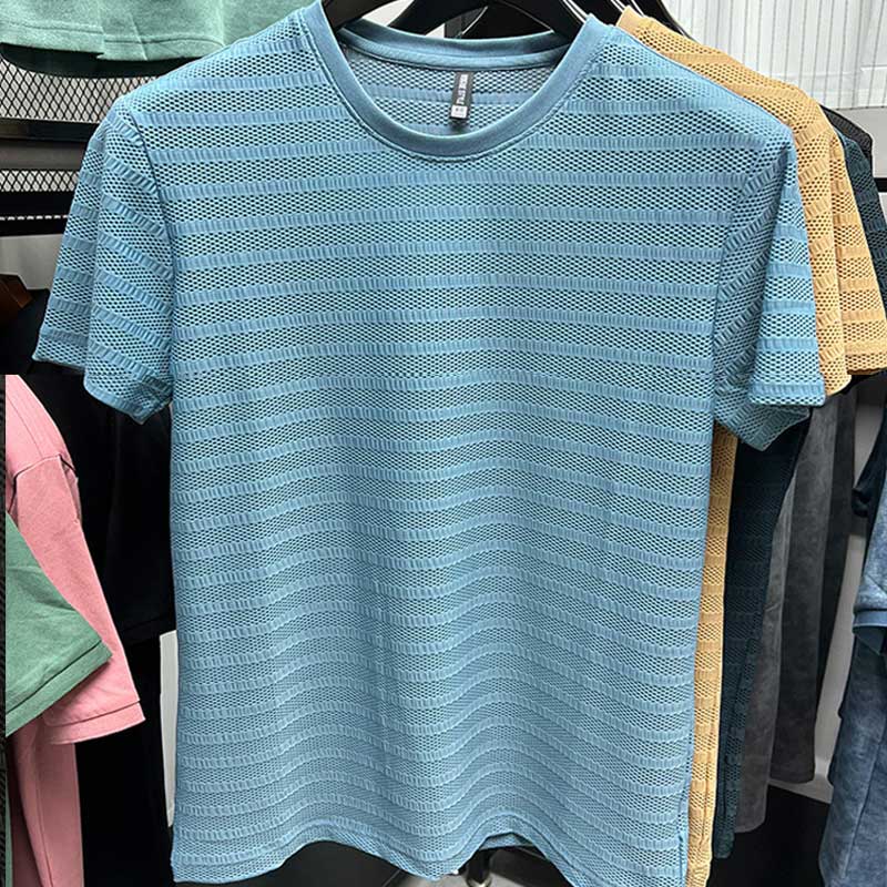MatteoCaruso T-shirt met Ijs Mesh