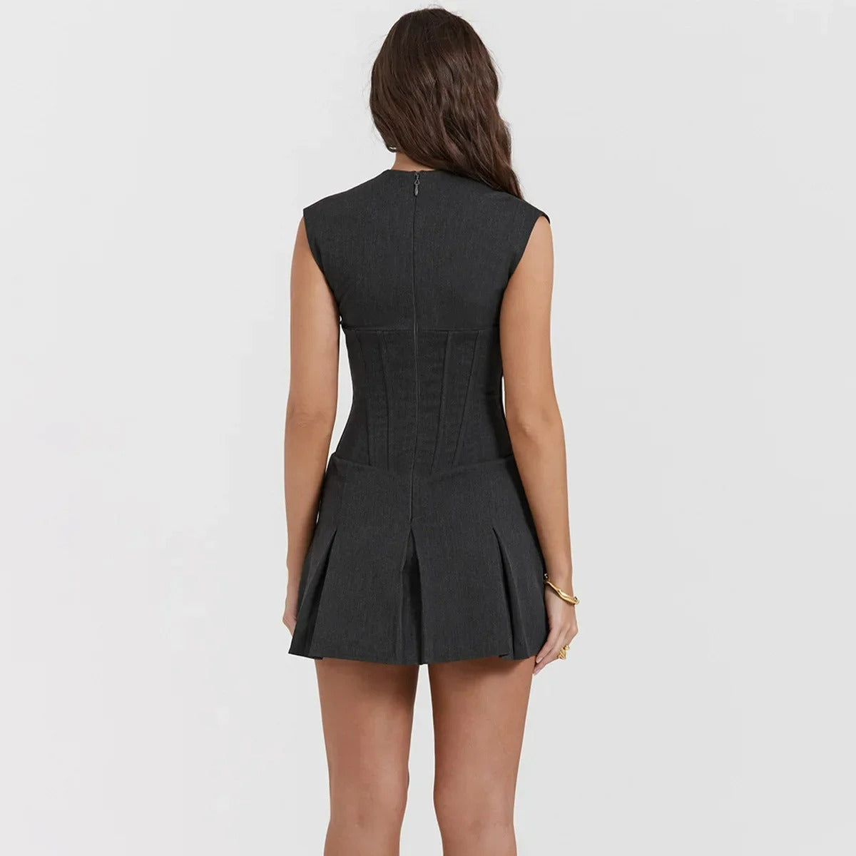 Camila – Mouwloze Blazer Jurk voor Dames met Elegante Pasvorm