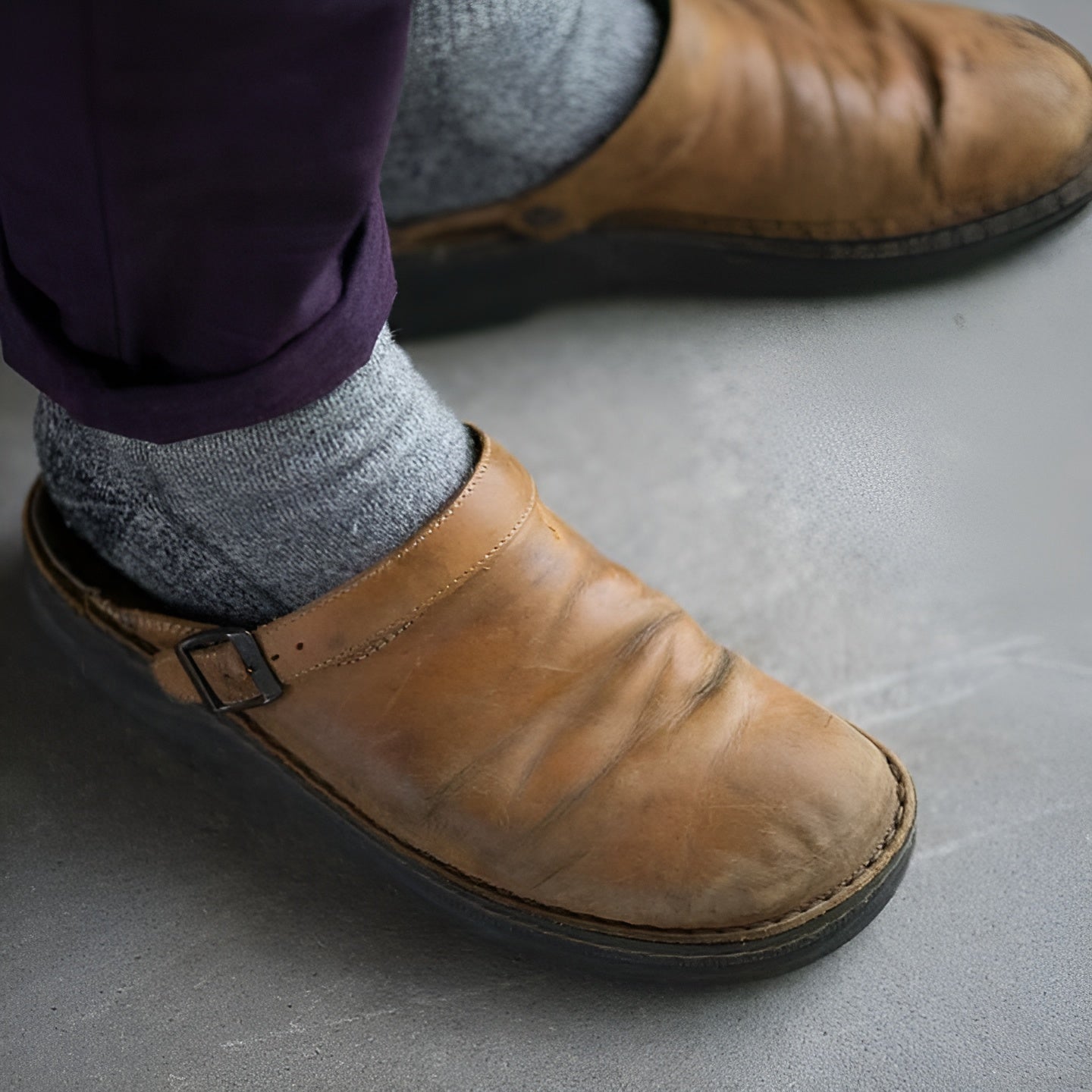 Rivano – Leren Orthopedische Pantoffels voor Heren