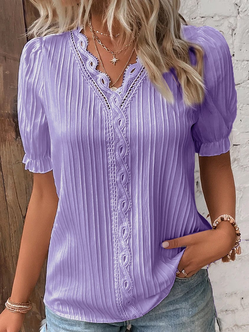 Leoni™ Blouse met V-hals