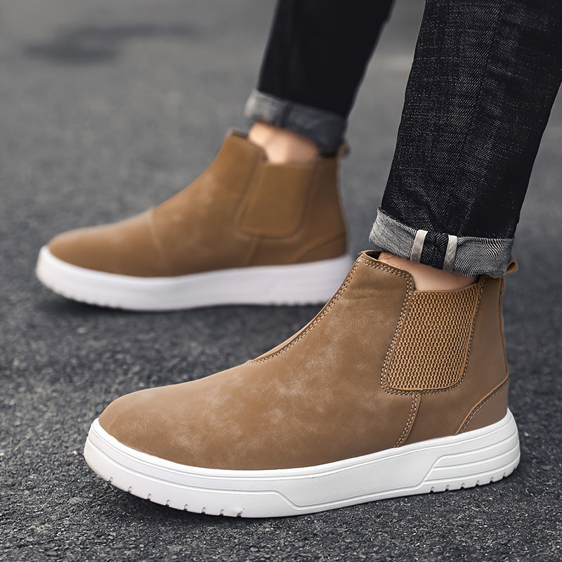 Lorenzo – Suède Hoge Chelsea Boots voor Heren