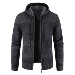 Alessandro – Heren Faux Mink Fur Hoodie Cardigan