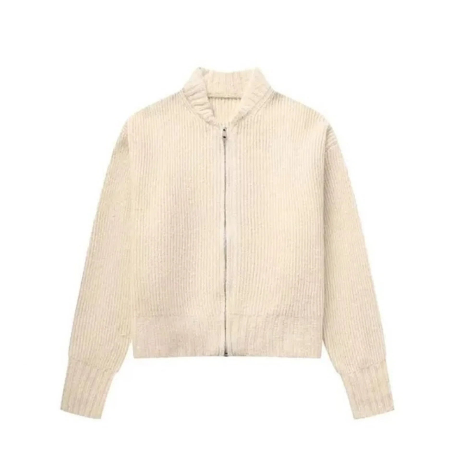 ViottiKnit™ gebreid bomberjack met ritssluiting