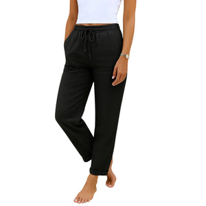 Dorothea – Ademend Dames Linnen Stretch Broek