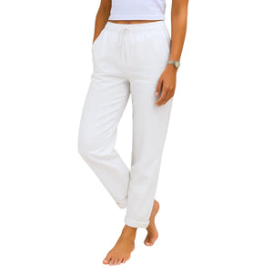 Dorothea – Ademend Dames Linnen Stretch Broek