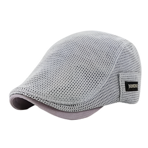 Lorenzo – Ademend Mesh Flat Cap voor Mannen
