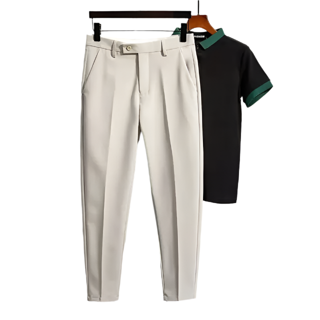 Franklin – Tapered-Fit Casual Stretch Broek voor Mannen