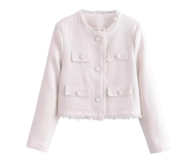 NinoBelli Chique Tweed Jas Voor Vrouwen
