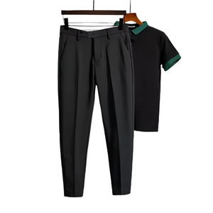 Franklin – Tapered-Fit Casual Stretch Broek voor Mannen