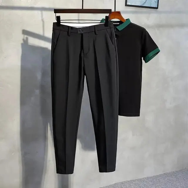 Franklin – Tapered-Fit Casual Stretch Broek voor Mannen