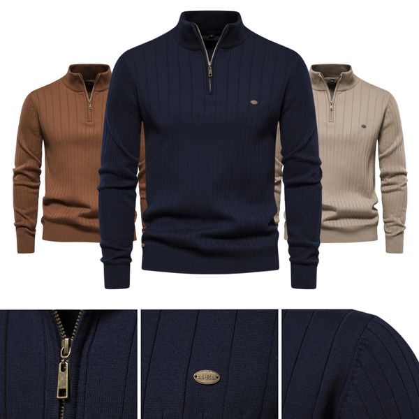 Giorgio – Half-Zip Heren Gebreide Trui