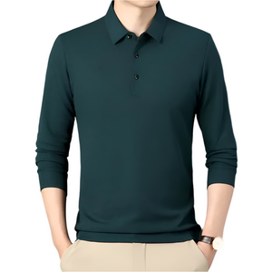 Lorenzo – SlimFit Heren Polo met Lange Mouwen