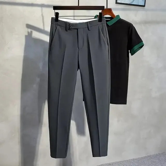 Franklin – Tapered-Fit Casual Stretch Broek voor Mannen