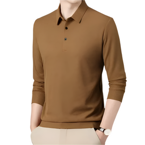 Lorenzo – SlimFit Heren Polo met Lange Mouwen
