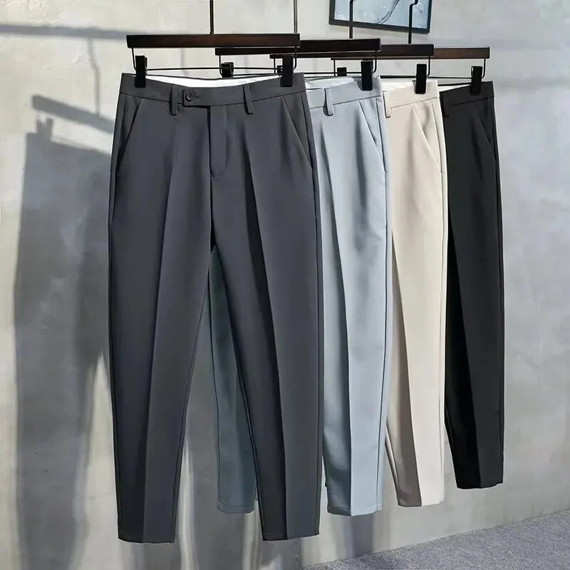 Franklin – Tapered-Fit Casual Stretch Broek voor Mannen