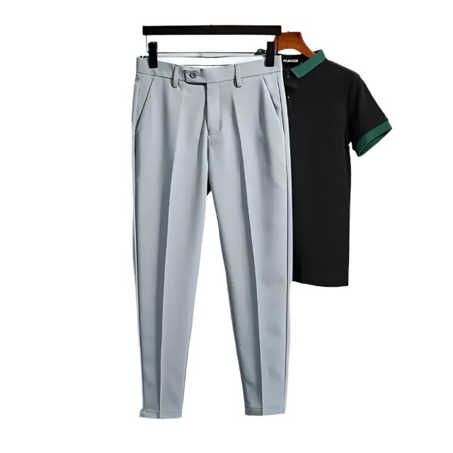 Franklin – Tapered-Fit Casual Stretch Broek voor Mannen