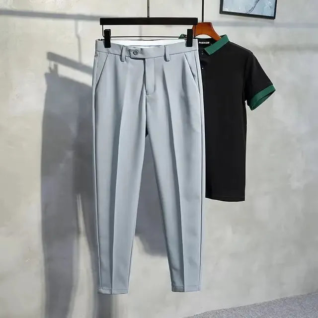Franklin – Tapered-Fit Casual Stretch Broek voor Mannen