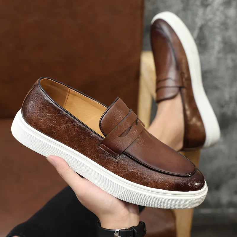 Morvelli – Leren Heren Loafers met Kwastjes