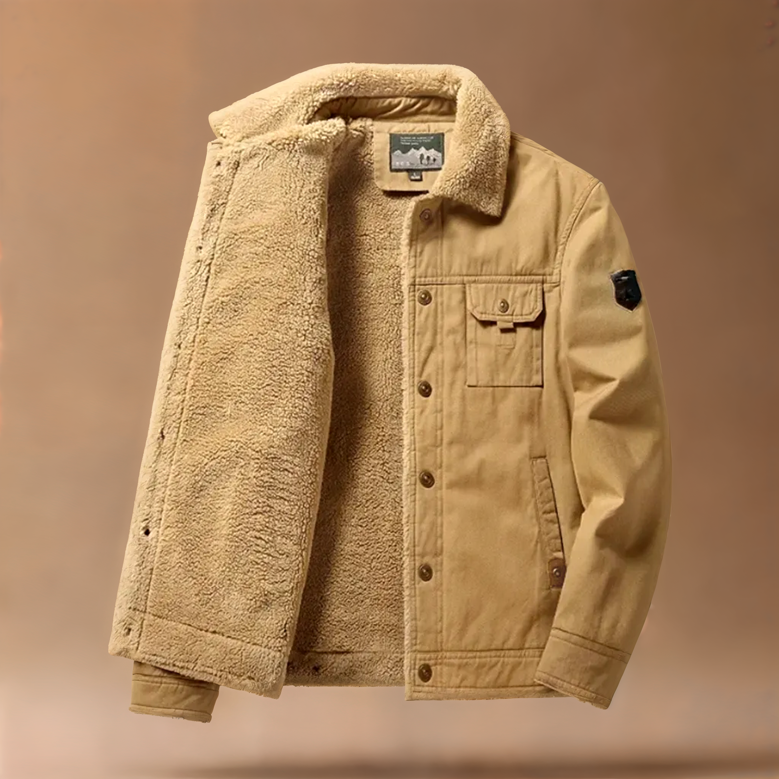 Luca – Heren Sherpa Winterjas met Stijlvolle Look