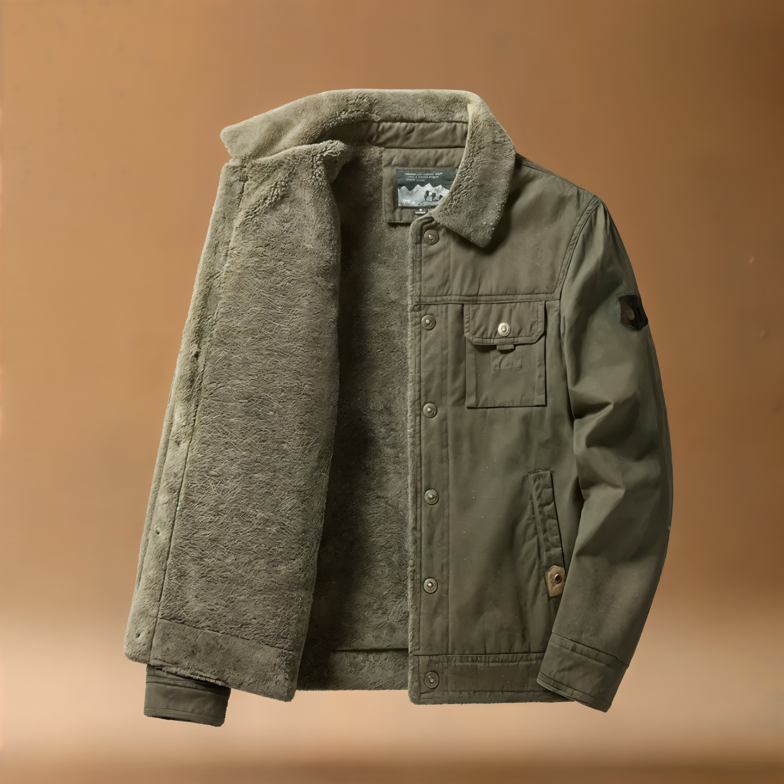 Luca – Heren Sherpa Winterjas met Stijlvolle Look