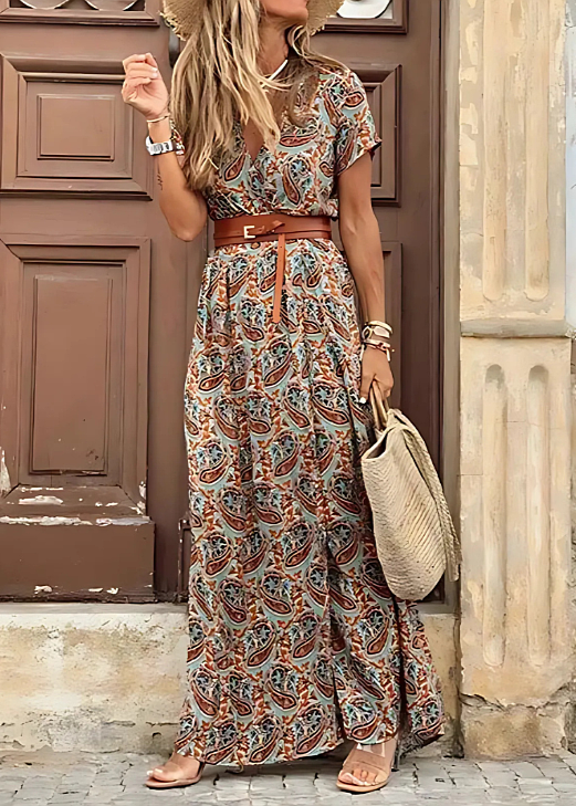 Sofia – Handgemaakt Bohemian Maxi Jurk voor Dames