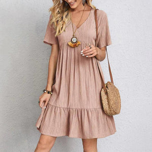 Alessia – Luchtige Bohemian V-Hals Jurk voor Dames