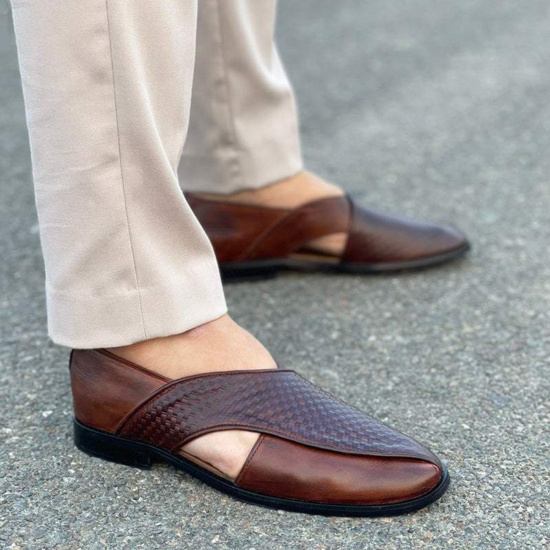 VittorioGreco Klassieke Leren Sandalen