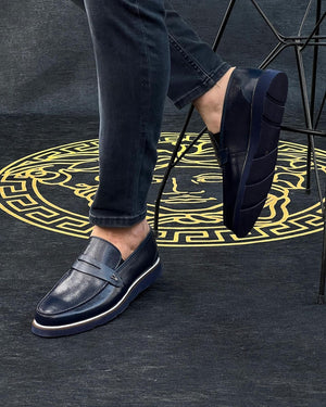 PaoloRicci Heren Natuurlijk leren schoenen