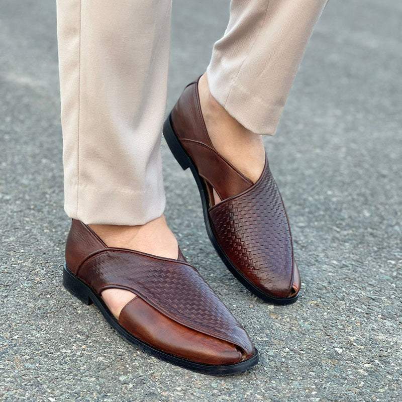 VittorioGreco Klassieke Leren Sandalen