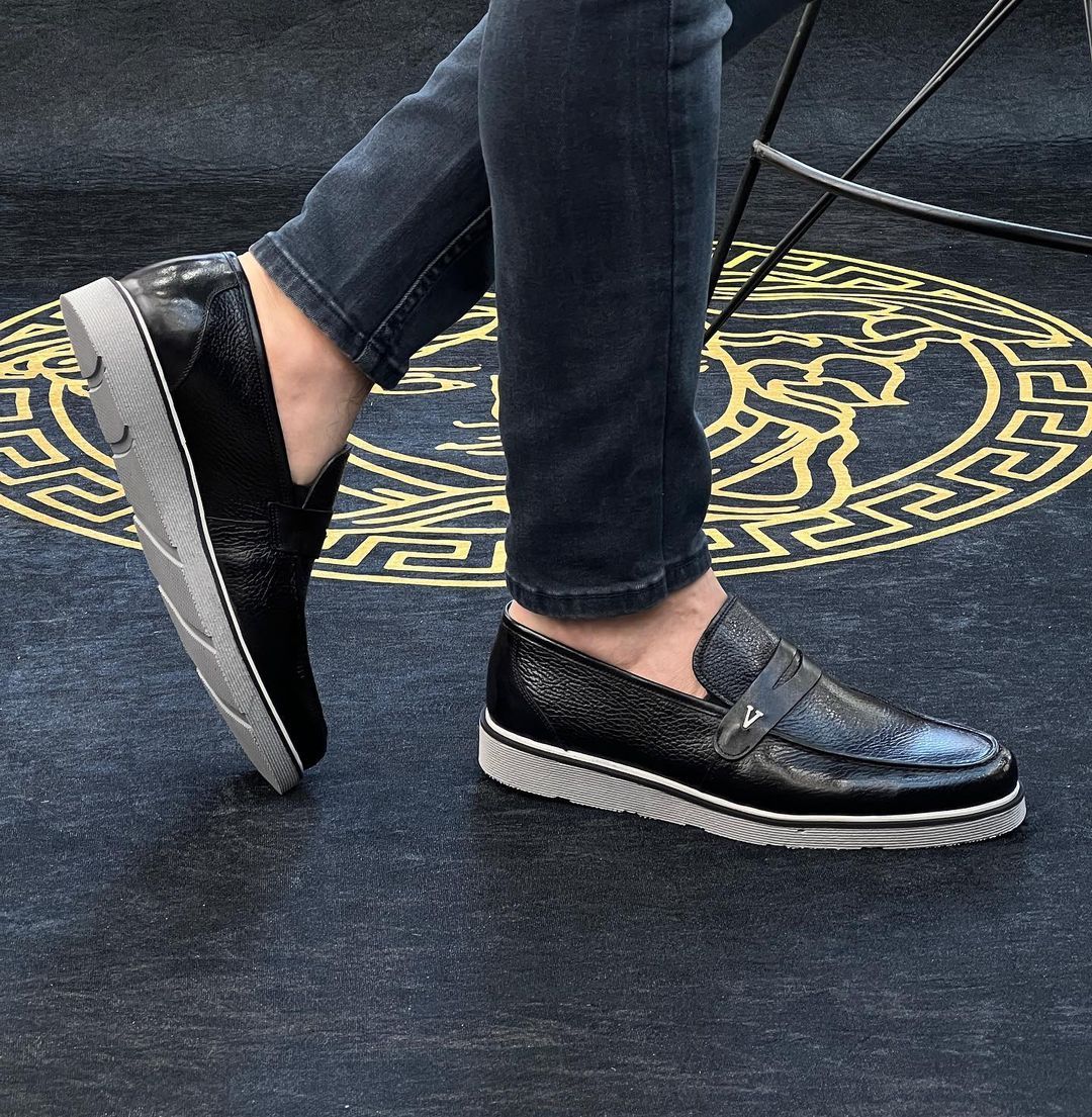 PaoloRicci Heren Natuurlijk leren schoenen