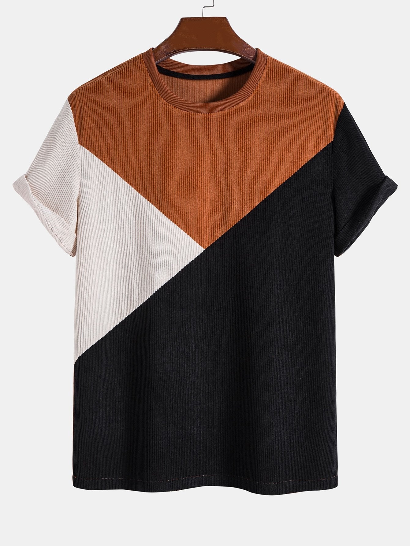 Luca – Moderne Kleurblok Heren T-Shirt