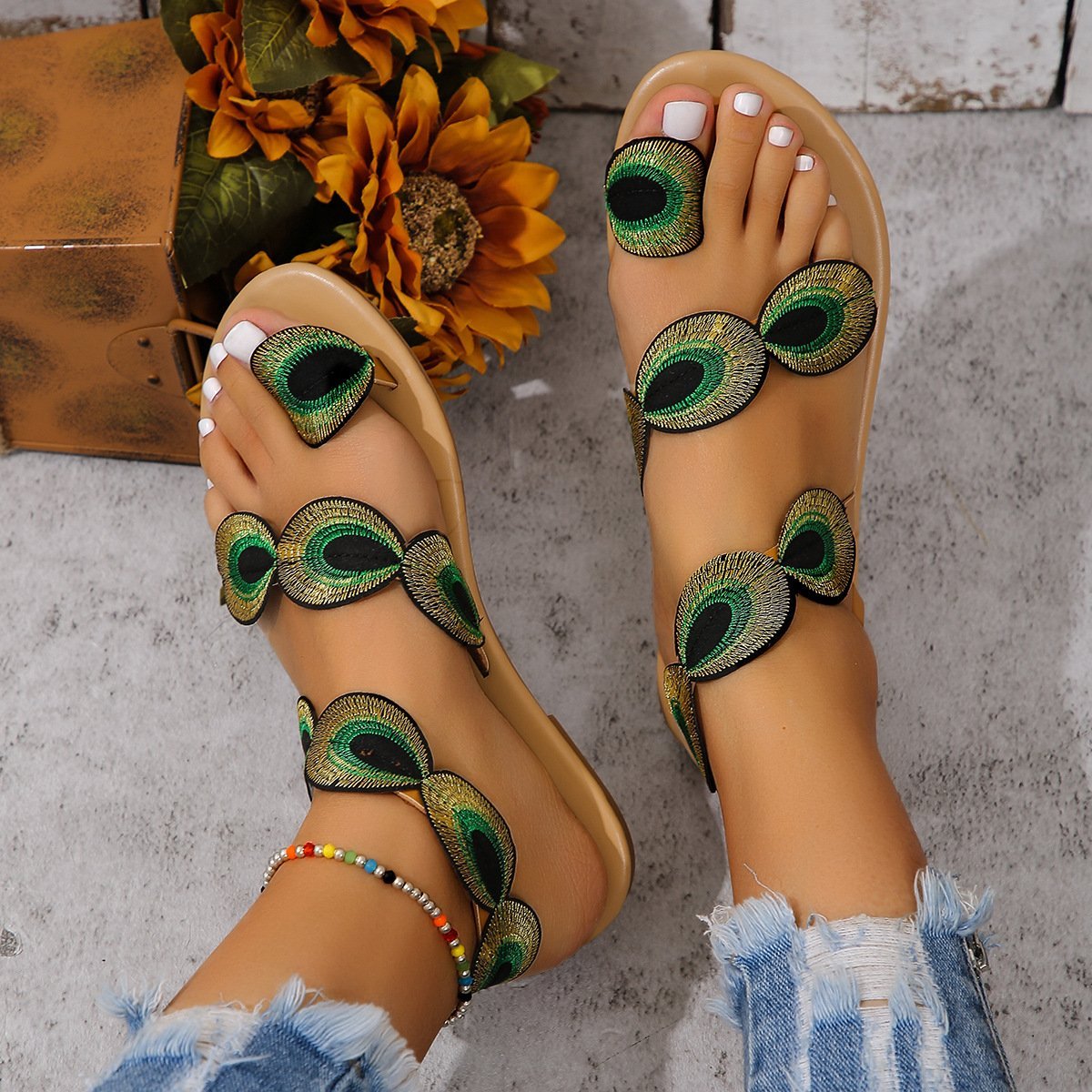 LunaBlu Oog Strand Sandalen