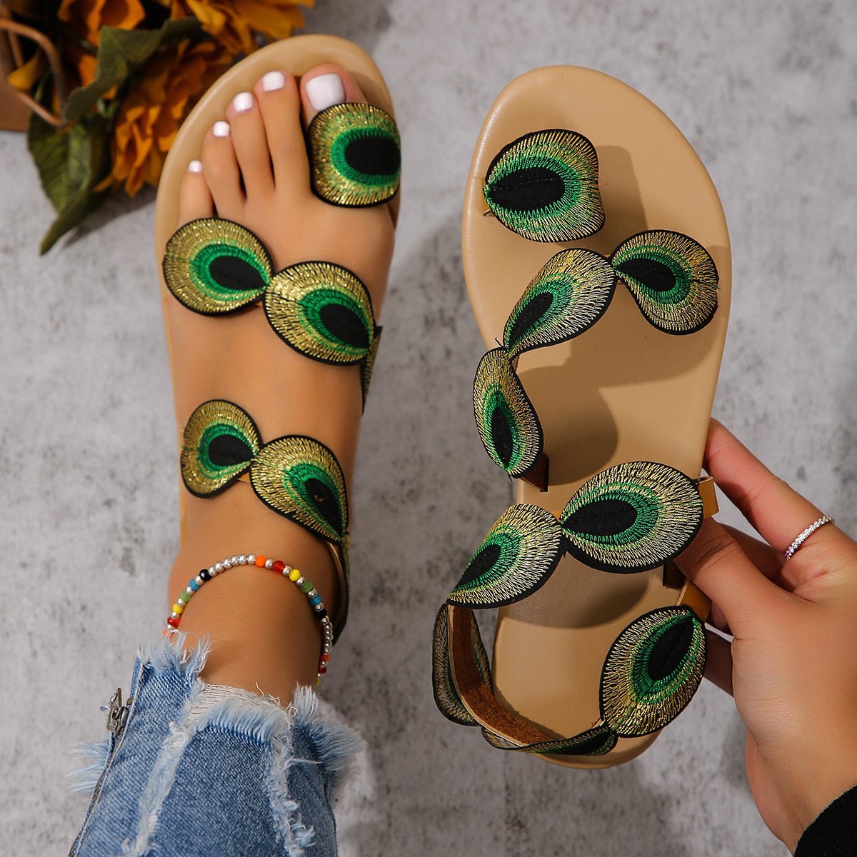 LunaBlu Oog Strand Sandalen