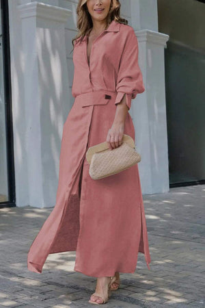 ChiaraRusso Linnen Maxi Jurk