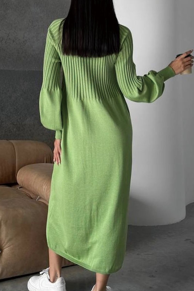 IsabellaVenti Lange Mouw Maxi Jurk