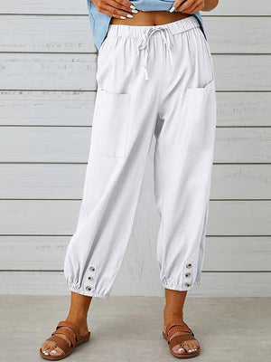 Rizzo broek met hoge taille en wijde pijpen