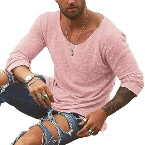 Lorenzo – Ademend Heren Longsleeve T-Shirt met Casual Pasvorm