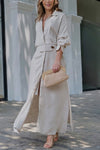ChiaraRusso Linnen Maxi Jurk